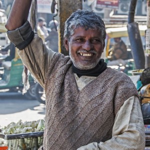 streetseller in Dehli, India